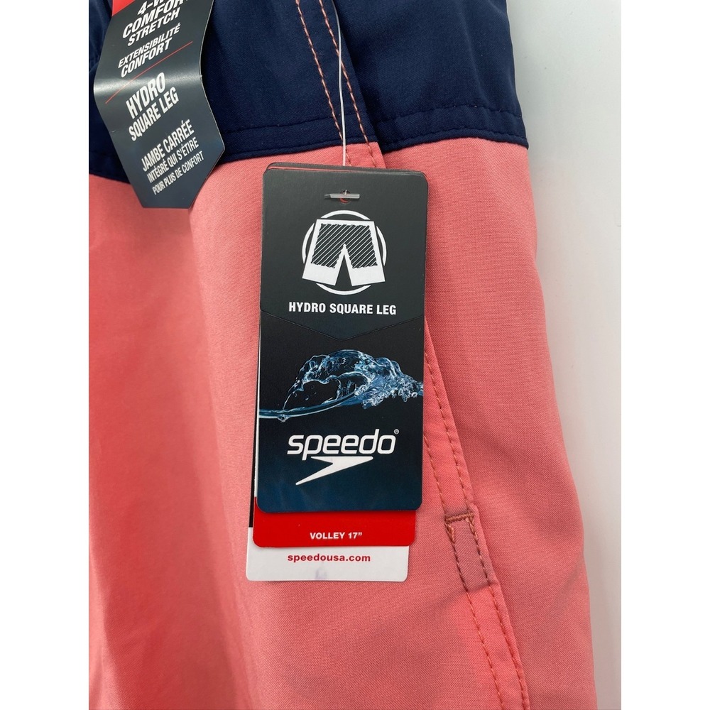 Speedo Men's Standard Swim Trunk Cupid Coral 4 way comfort stretch XL - Picture 5 of 10